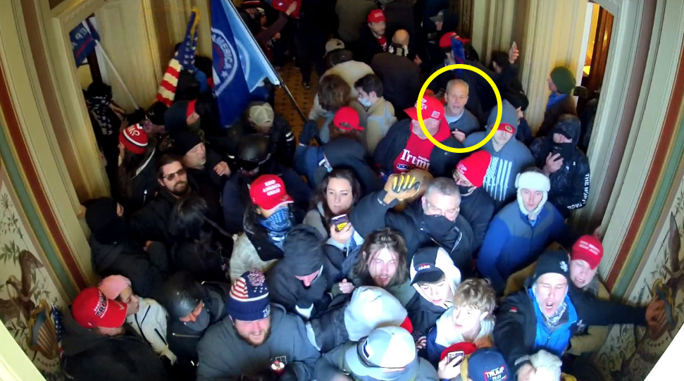 Surveillance footage at the U.S. Capitol